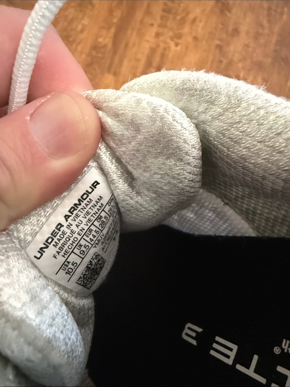 Under Armour Off-White Mesh Running Shoes - Picture 12 of 14